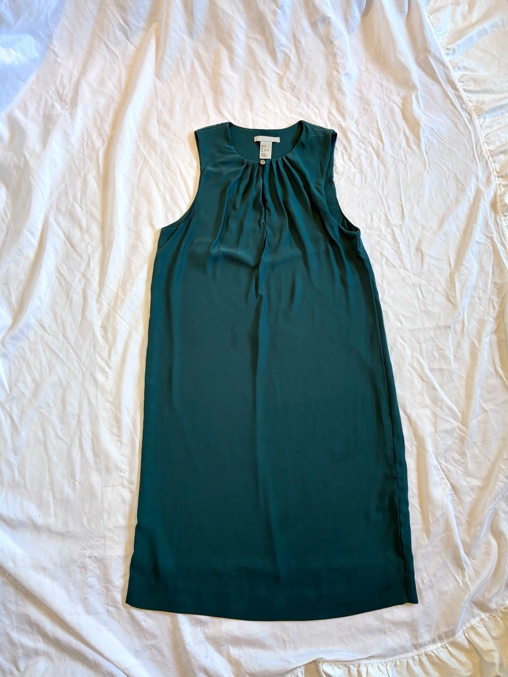 H&M Pleated Button Shift Dress